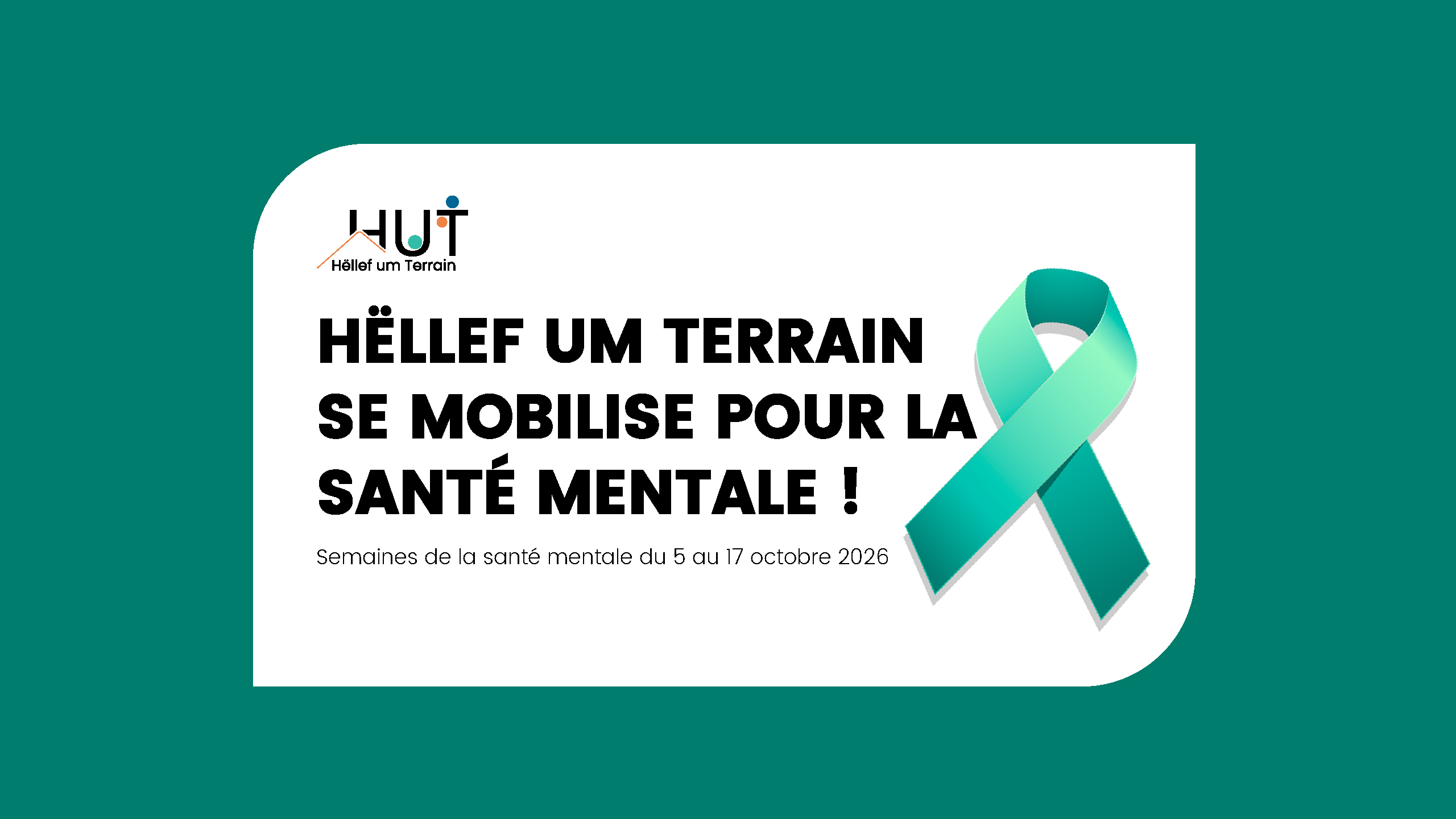 HUT se mobilise pour la santé mentale