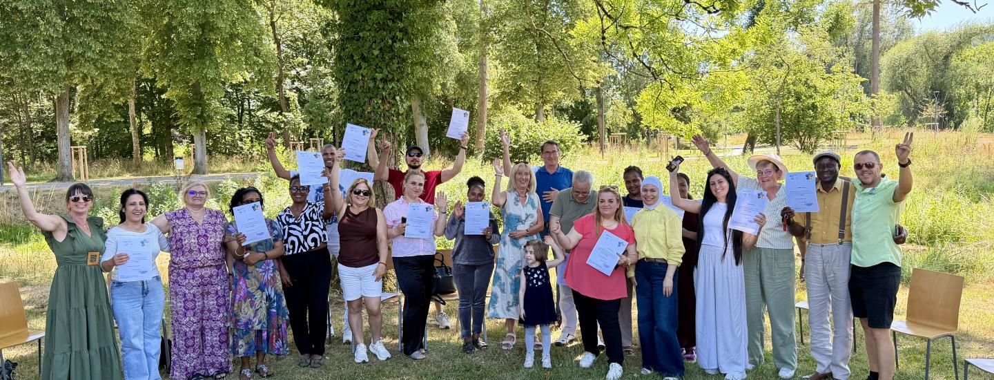 groupe de personnes dans un parc