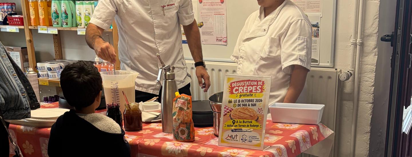 Crêpes à l'épicerie sociale de Redange