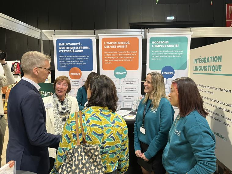 Photo de notre stand lors du Festival des Migrations