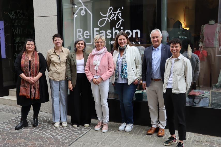 Visite Ministre Martine Hansen au Lët'z Refashion
