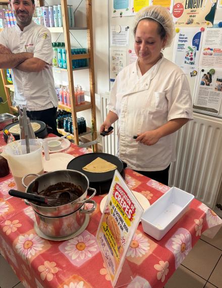 Crêpes à l'épicerie sociale de Redange