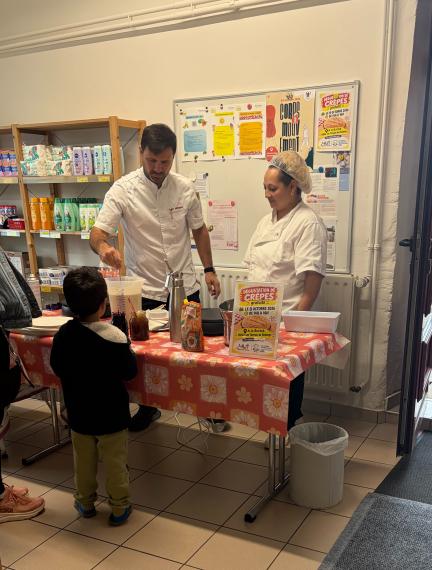 Crêpes à l'épicerie sociale de Redange